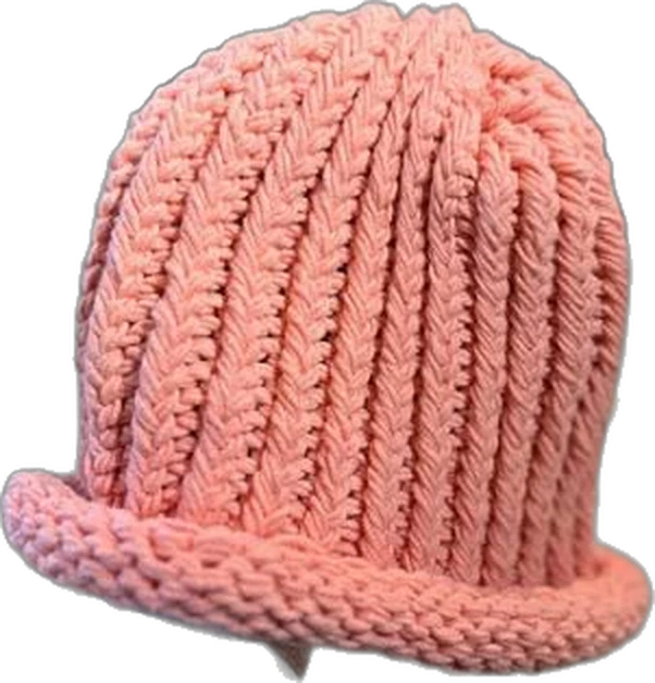 The pink knitted hat